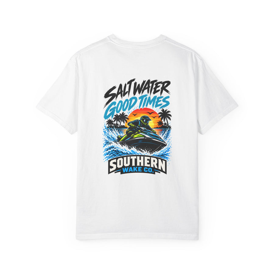 Saltwater Good Times Jet Ski Sunset T-Shirt | PWC Tee
