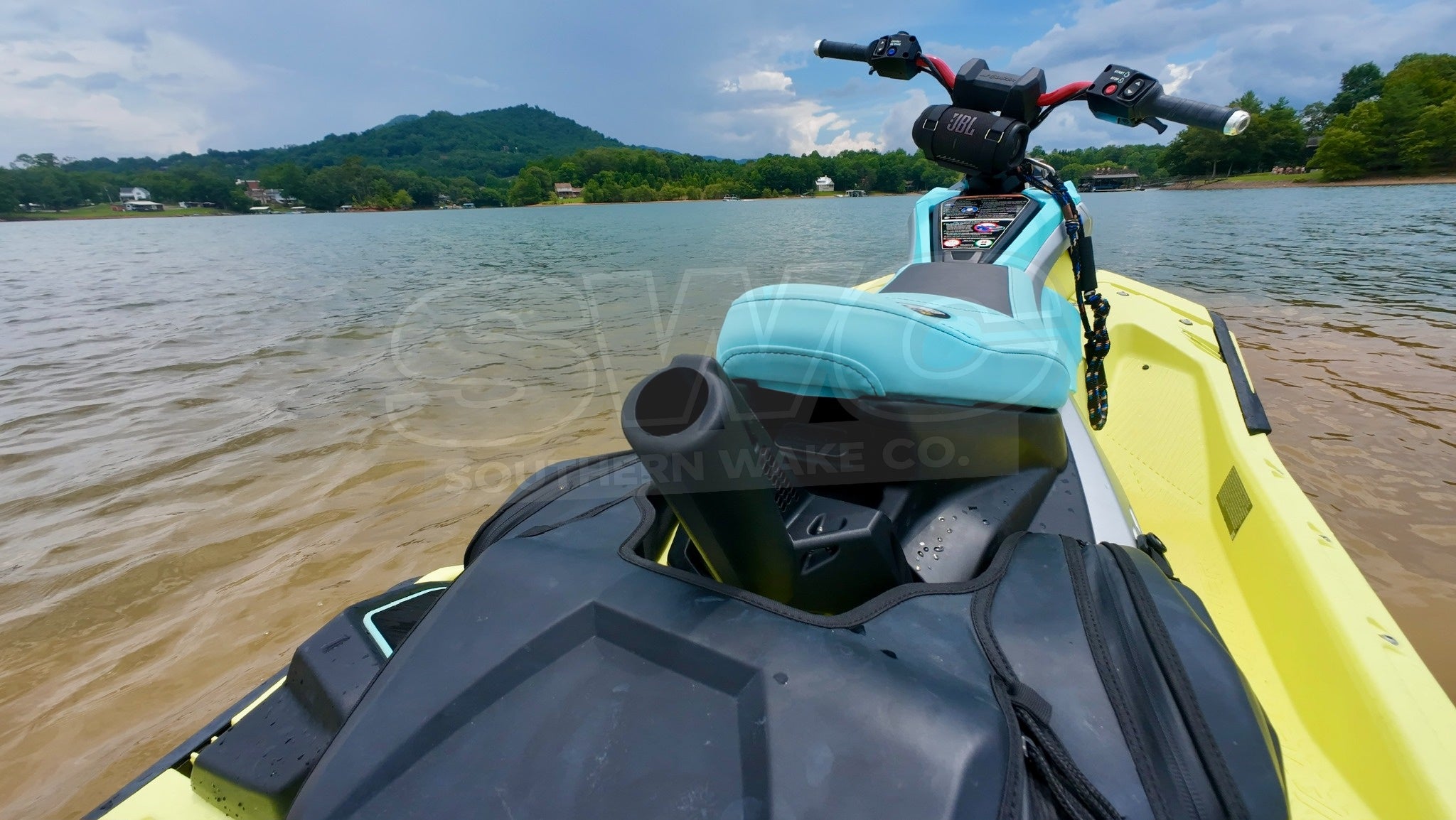 Yamaha Jet Blaster Rod Holder installed