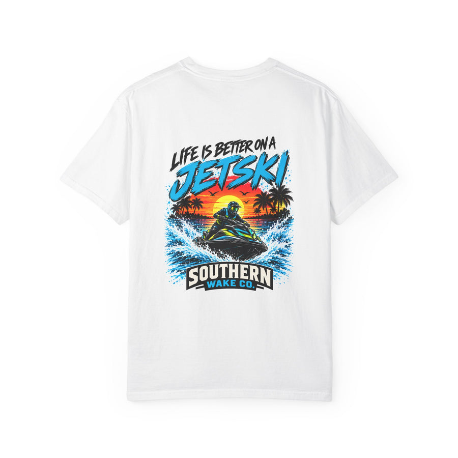 Life Is Better on a Jet Ski Sunset T-Shirt | PWC Lake Tee
