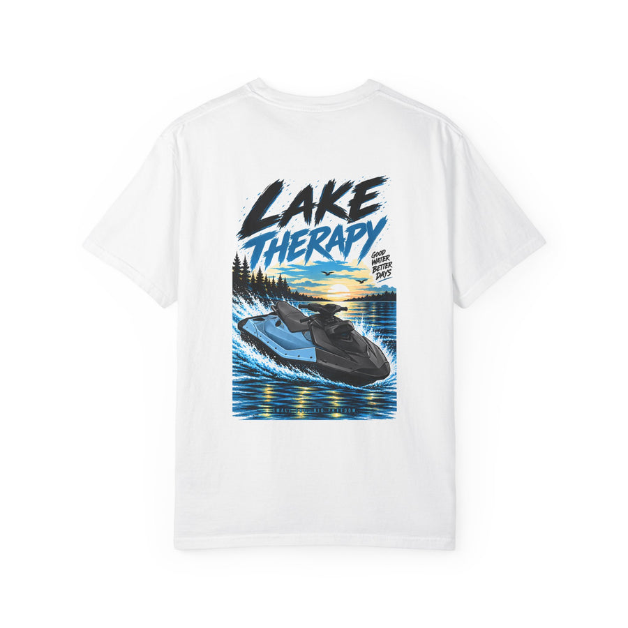 Lake Therapy Small Ski Big Freedom Jet Ski T-Shirt