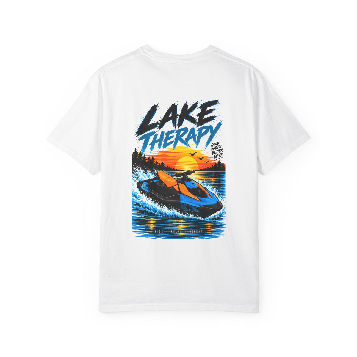 Lake Therapy Good Water Better Days Jet Ski T-Shirt