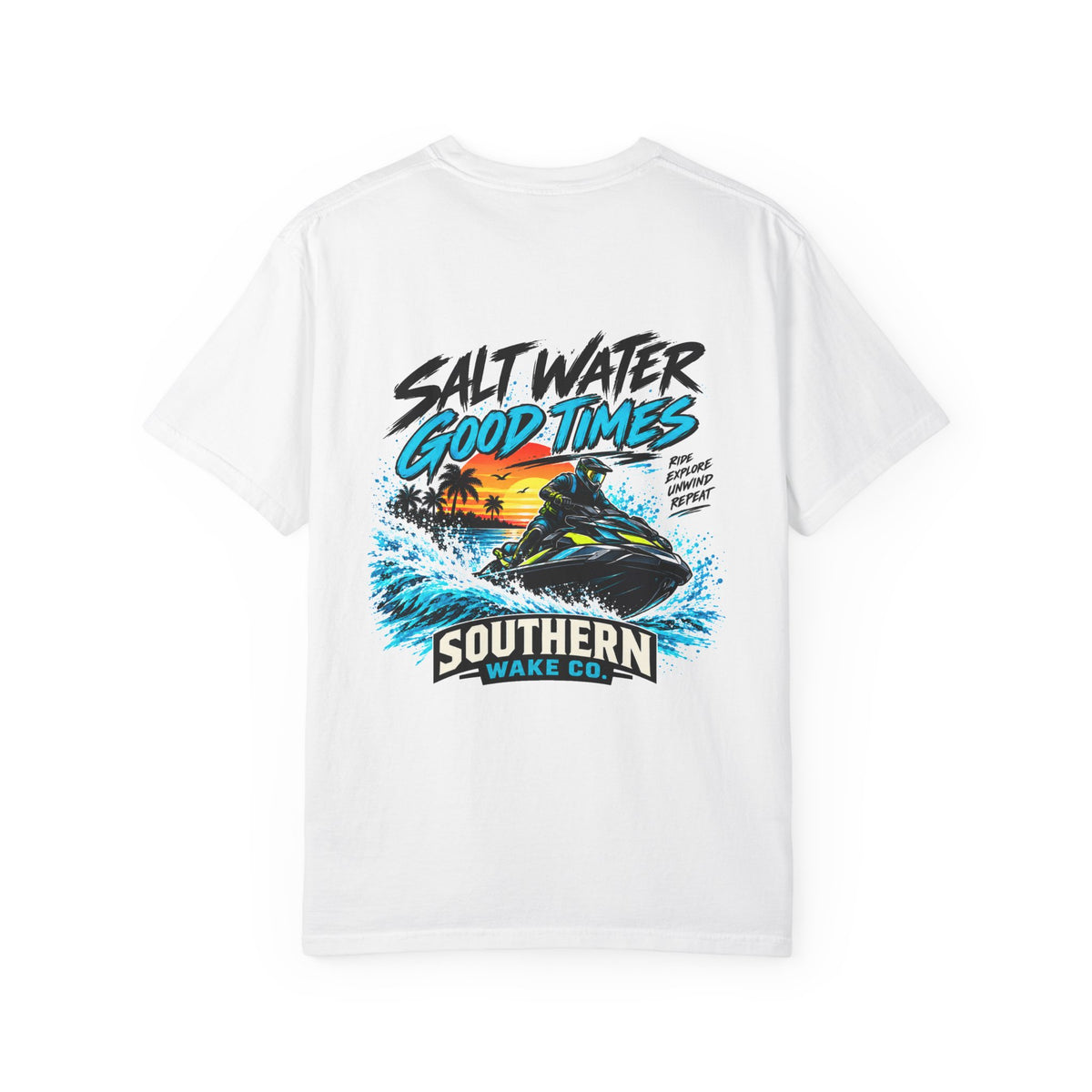 Saltwater Good Times Jet Ski T-Shirt | Southern Wake Co Tee