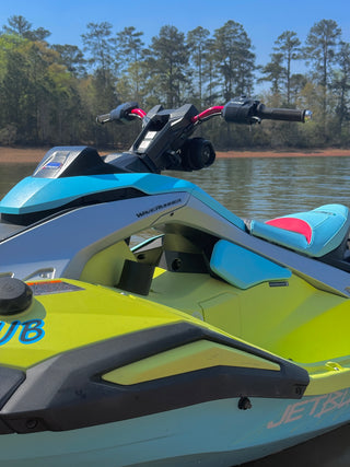 Yamaha Jet Blaster Cup Holder installed with Speaker mount