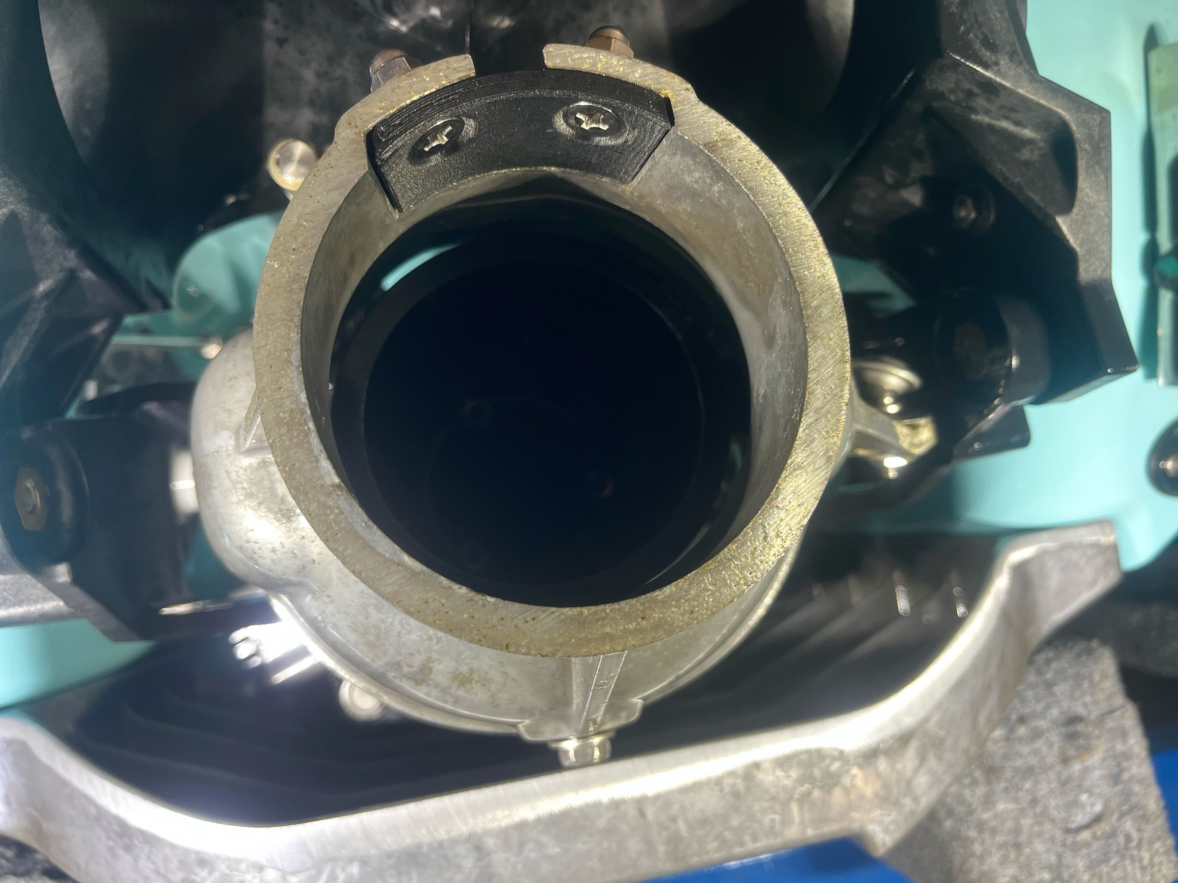 Yamaha Jet Blaster Visibility spout installed
